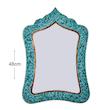 آینه فیروزه کوبی آقاجانی مدل مستطیل کد 3