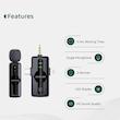 میکروفن بی سیم گرین لاین مدل GM-79X با درگاه اتصال USB-C/لایتنینگ/AUX