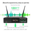 میکروفن بی سیم مدل دو کانال دستی کد TW100