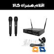 میکروفن بی سیم مدل دو کانال دستی کد TW100