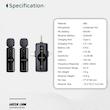 ست میکروفن بی سیم گرین لاین مدل GM-80X با درگاه اتصال لایتنینگ/AUX/USB-C