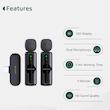 ست میکروفن بی سیم گرین لاین مدل GM-76X با درگاه اتصال USB-C/لایتنینگ/USB-A