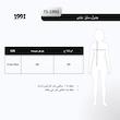 کراپ تی شرت زیپ‌دار ورزشی آستین کوتاه زنانه نوزده نودیک مدل TS1992 W