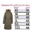 کاپشن زنانه ترسپس، از جنس پلی‌استر با طرح ساده و تنخوری معمولی، مدل Tr2025
