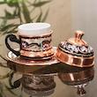  ست 8 تکه قهوه خوری میناکاری مدل 2 نفره کد 081