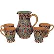 ست 5 تکه پارچ و لیوان میناکاری کد 5