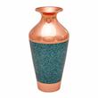 گلدان فیروزه کوبی مسی آقاجانی کد F331