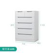 دراور اسمردیس مدل +D113 - MDF