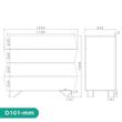دراور اسمردیس مدل D101 - MDF