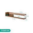 میز تلویزیون اسمردیس مدل TV209