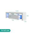 میز تلویزیون اسمردیس مدل TV127 - MDF