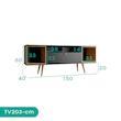 میز تلویزیون اسمردیس مدل TV203 مناسب برای تلویزیون تا 65 اینچ