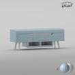 میز تلویزیون اعیان مدل FH1024 مناسب برای تلویزیون تا 55 اینچ