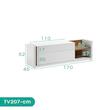 میز تلویزیون اسمردیس مدل  TV207 مناسب برای تلویزیون تا 75 اینچ