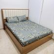 ملحفه ناتوسا مدل کشدار شکوفه دو نفره سایز 160x200 سانتی متر