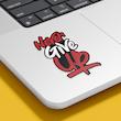 برچسب لپ تاپ پویا مارکت طرح تسلیم نشو کد 3669