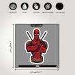 استیکر لپ تاپ کارنیکا طرح ددپول مدل DeadPool-2222012 مجموعه 2 عددی