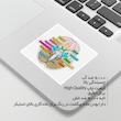 استیکر لپ تاپ ماسا دیزاین طرح مغز مدل STK1432
