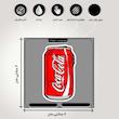 استیکر لپ تاپ کارنیکا طرح کوکاکولا مدل cocacola-2222116 مجموعه 2 عددی
