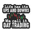  استیکر لپ تاپ طرح Day trading کد ST281