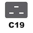 کابل برق 3 پین سرور منبع تغذیه بافو مدل EU-C19 3Cx1.5MM طول 2 متر
