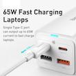 شارژر رومیزی 65 وات بیسوس مدل Powerstrip 65W به همراه کابل تبدیل USB-C
