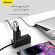 شارژر دیواری باسئوس مدل GAN5 PRO 65W به همراه کابل USB-C