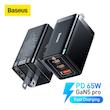 شارژر دیواری باسئوس مدل GAN5 PRO 65W به همراه کابل USB-C