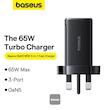 شارژر دیواری 65 وات بیسوس مدل CCGAN65UK به همراه کابل USB-C