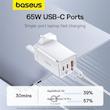 شارژر دیواری 65 وات بیسوس مدل CCGAN65UK به همراه کابل USB-C