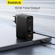 شارژر دیواری 160 وات بیسوس مدل CCGAN160CE به همراه کابل تبدیل USB-C