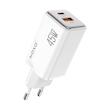 شارژر دیواری 45 وات دو پورت نوکسو مدل CHN‑8 GaN به همراه کابل usb‑C