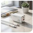 شارژر دیواری 45 وات دو پورت نوکسو مدل CHN‑8 GaN به همراه کابل usb‑C