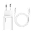 شارژر دیواری 25 وات باسئوس مدل CCCJG25CE به همراه کابل USB-C