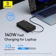 پاوربانک بیسوس مدل Adaman  140W ظرفیت 24000 میلی آمپر ساعت