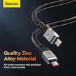 کابل تبدیل USB-C بیسوس مدل CAKW000301 به طول 2 متر