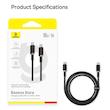 کابل USB-C بیسوس مدل Dura Series 100W طول 2 متر