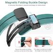 بند مسیر مدل Magnetic مناسب برای ساعت هوشمند سامسونگ Galaxy Watch 3 41mm /Watch 4 40mm /44mm /Classic 42mm /Classic 46mm/Watch 5 40mm /44mm /Pro 45mm /Watch 6 40mm /44mm /Classic 43mm /Classic 47mm