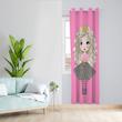 پرده مدل دختر مخمل پانچی کد 1003 سایز 140x280 سانتی متر