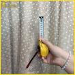 پرده پانچ تیکو دکو مدل تور راشل کادکا طرح اشرفی دالبوردار سایز 280 × 300 سانتی‌متر  