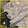 پرده تیکو دکو مدل دوخت ساده تور راشل کادکا طرح ورسای دالبوردار  سایز 280 × 400 سانتی‌متر