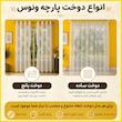 پرده پانچ تیکو دکو مدل تور راشل کادکا طرح ونوس دالبوردار  سایز 280 × 140 سانتی‌متر مجموعه‌ 2 عددی