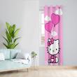  پرده مدل اتاق کودک مخمل پانچی طرح hello kitty کد 1949 سایز 140x280 سانتی متر