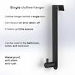آویز حوله طرح پشت دری مدل BQ-5 بسته 5 عددی