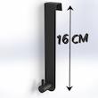 آویز حوله طرح پشت دری مدل BQ-5 بسته 5 عددی
