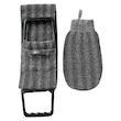 لیف ماساژ کارامل مدل CARBONIZED BAMBOO GLOVE بسته 2عددی