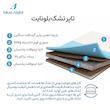 تشک طبی بلونایت مدل تاپر Lio memory یک نفره سایز 90x200 سانتی متر
