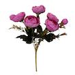 گل مصنوعی بوته نسترن پارچه‌ای ابعاد 30x15x15 سانتی‌متر وزن 60 گرم مناسب تزیین و دکوراسیون داخلی