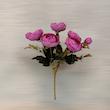 گل مصنوعی بوته نسترن پارچه‌ای ابعاد 30x15x15 سانتی‌متر وزن 60 گرم مناسب تزیین و دکوراسیون داخلی
