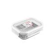 ظرف نگهدارنده با بدنه شیشه ای پرفکت هوم مدل P5463-2 مناسب برای قرار دادن در یخچال و فریزر مجموعه 2 عددی